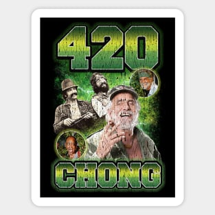 Vintage 90s Bootleg Green 420 Chong Crack Plastisol Magnet